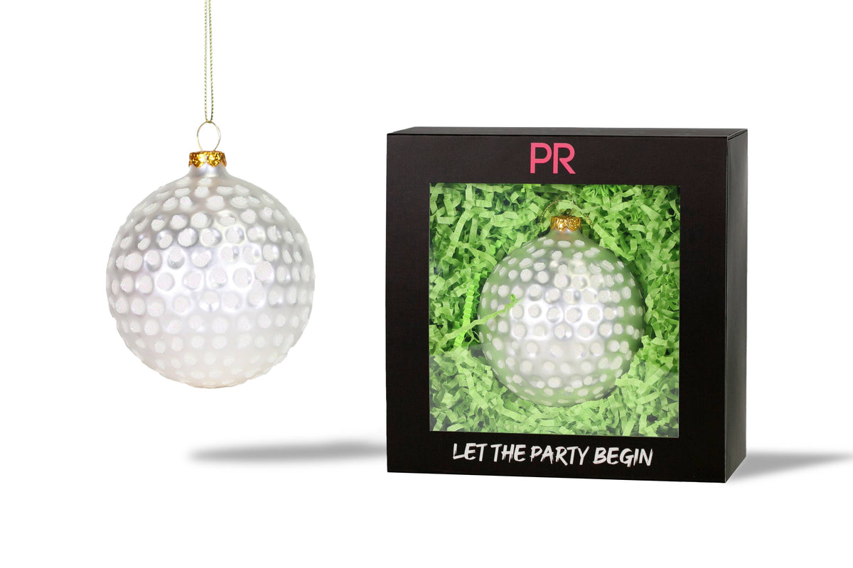 Party Rock | Golf Ball Glass Ornament