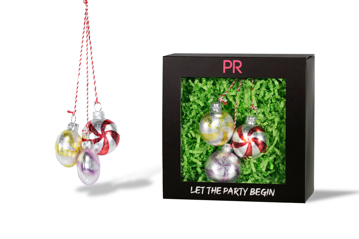 Party Rock | Peppermint Candies Glass Ornament