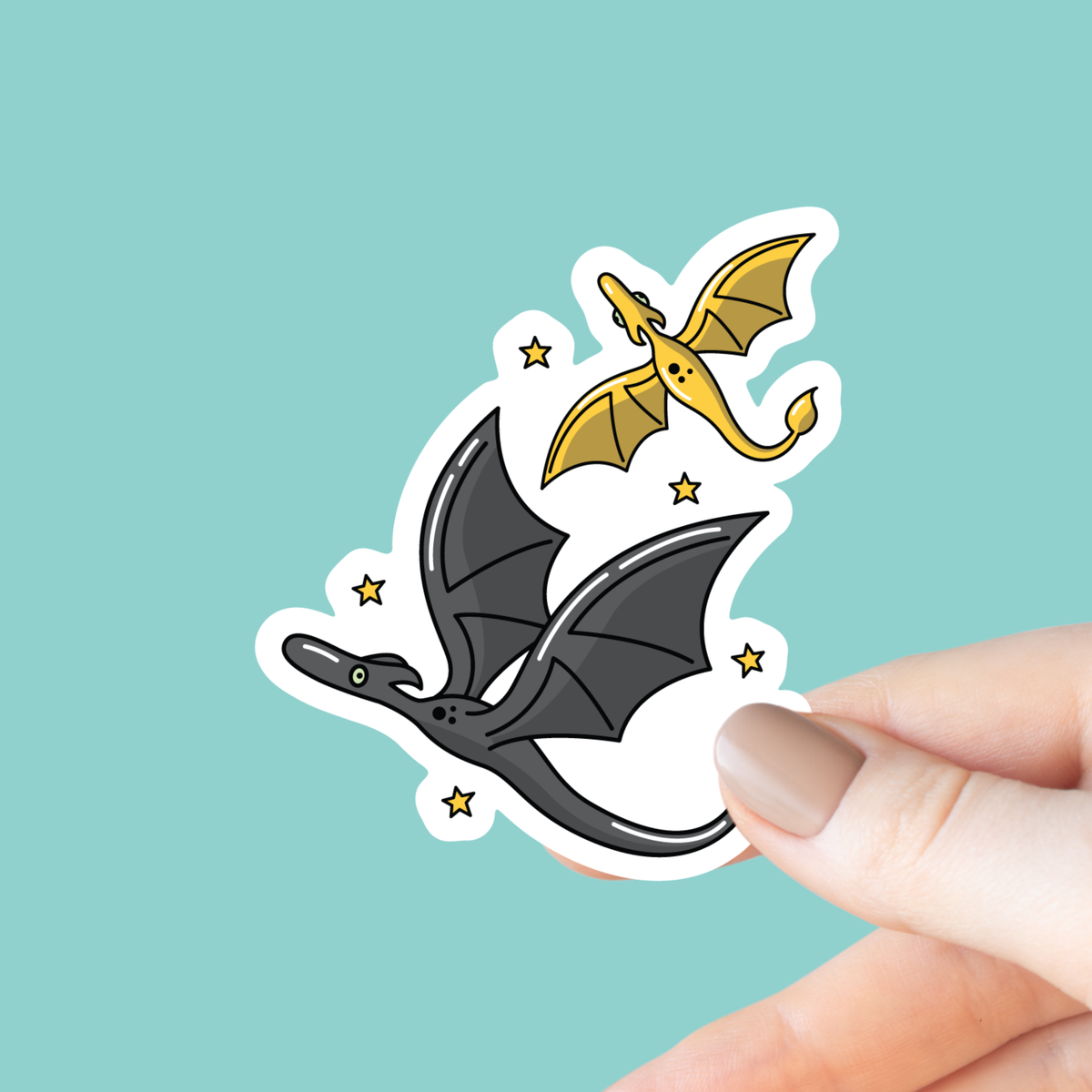 Fourth Wing Dragons Sticker