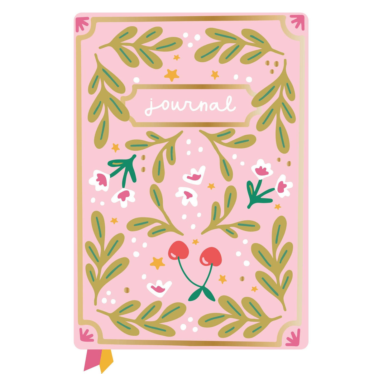Cherries & Blooms 5x7 Lined Softcover Book Journal