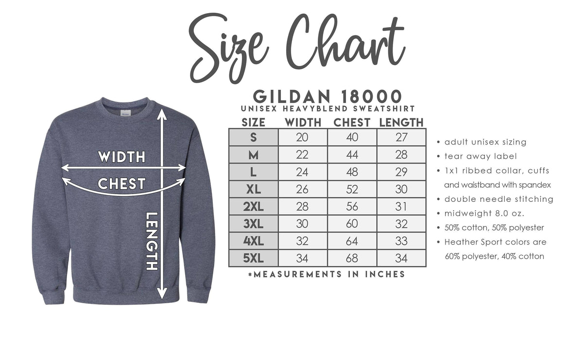 Merry Yarn Christmas Embroidered Crew Sweatshirt