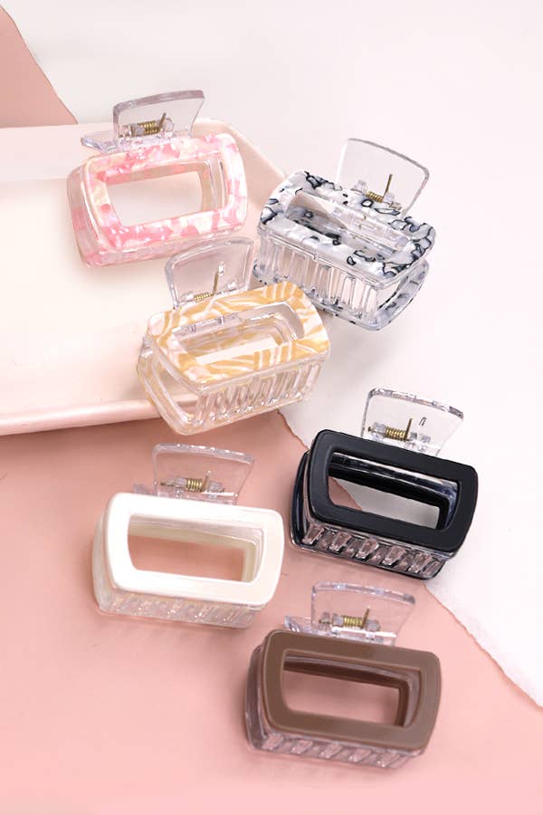 MID SIZE RECTANGLE HAIR CLAW CLIP