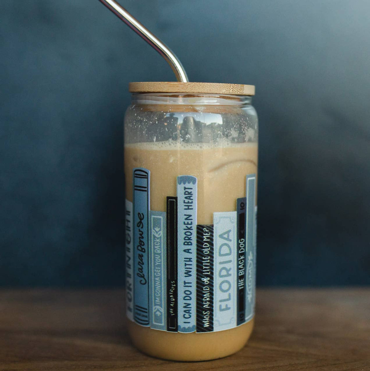 Poetry Books Glass Can