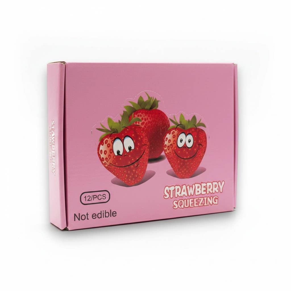 Regular Sized Strawberry Squishy 12ct