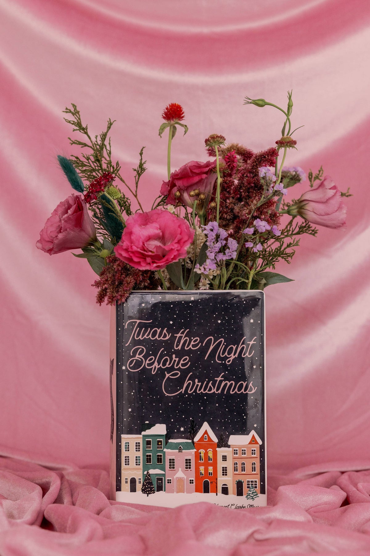 Large Book Vase, Twas the Night Before Christmas