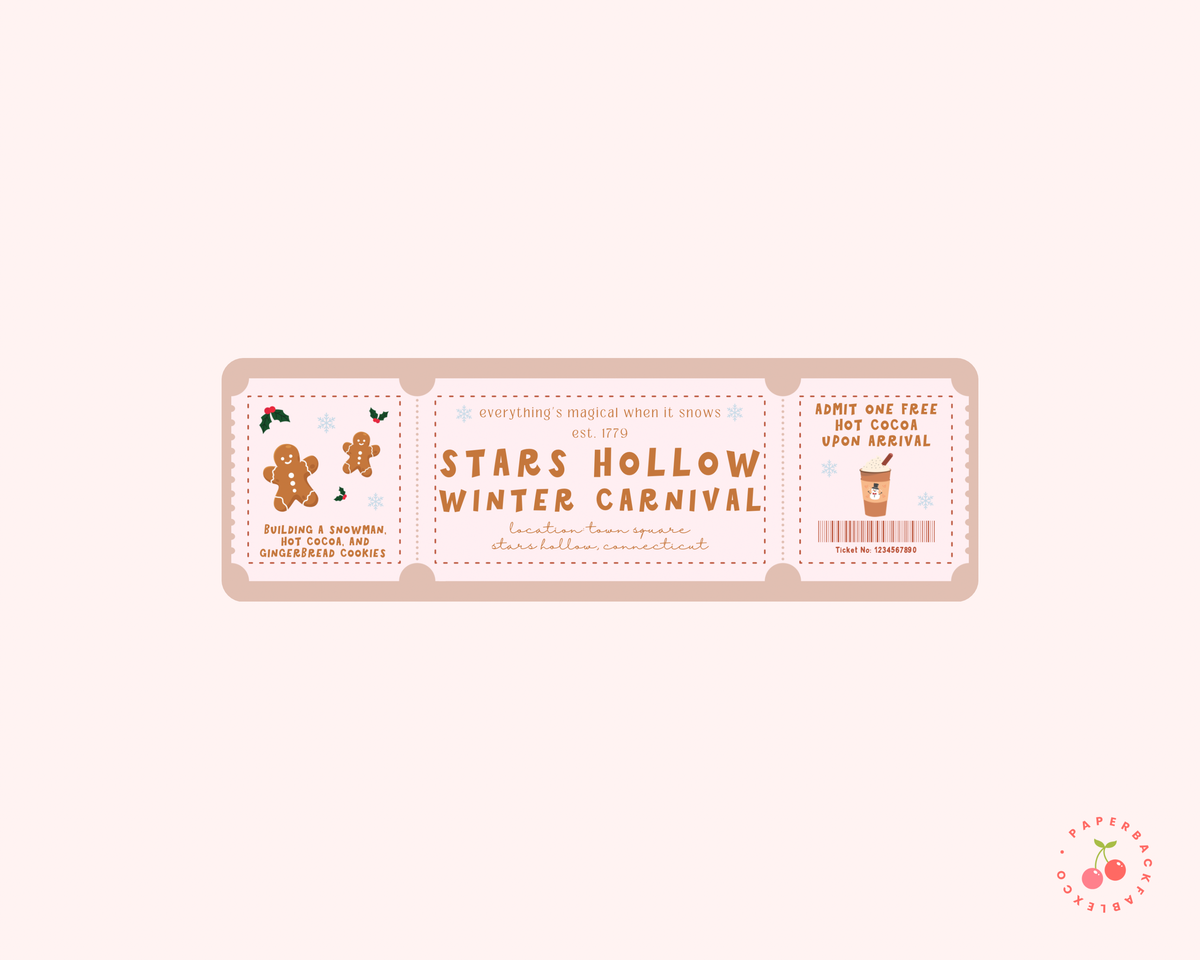 Stars Hollow Winter Carnival - Bookmarks