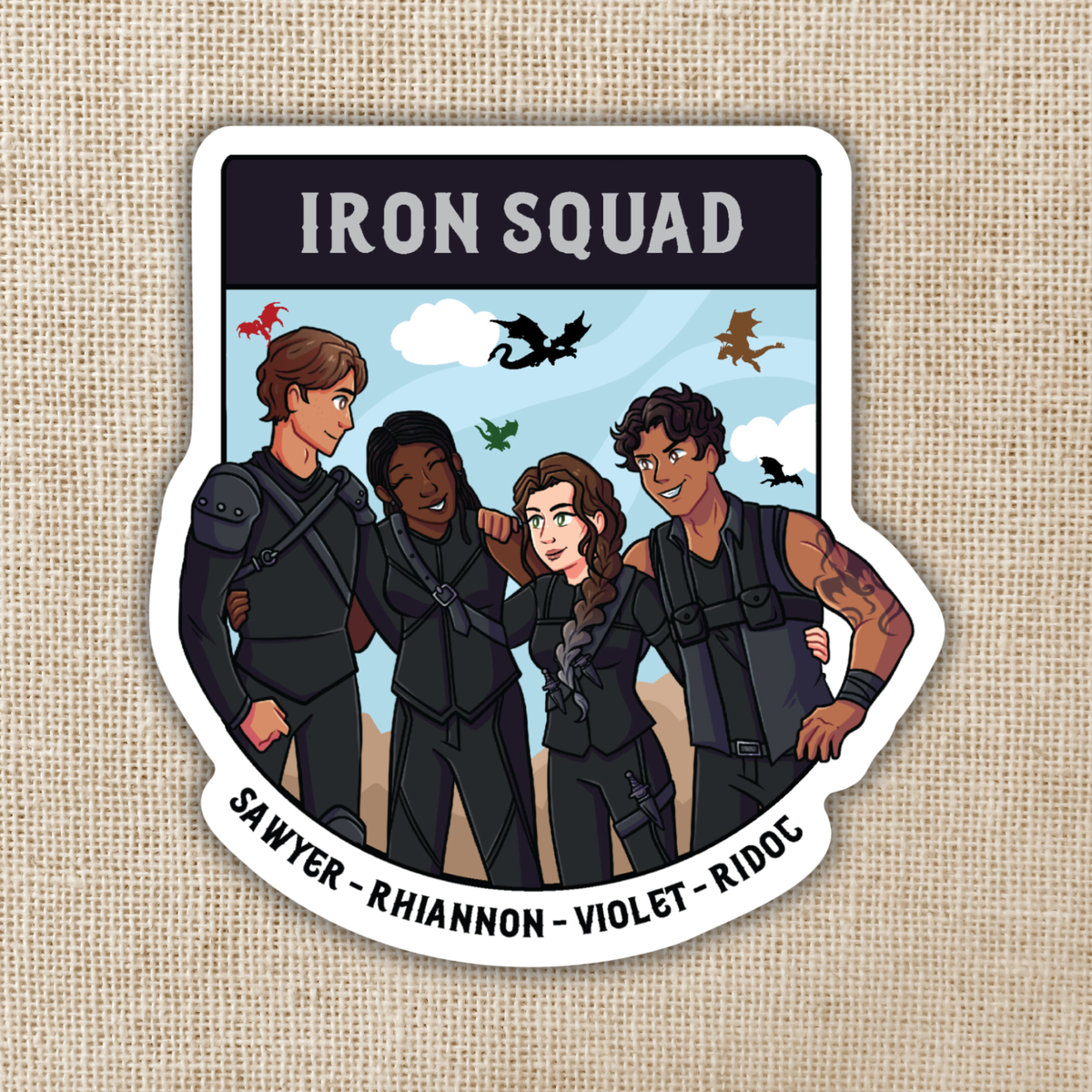 Iron Squad Sticker | Fourth Wing