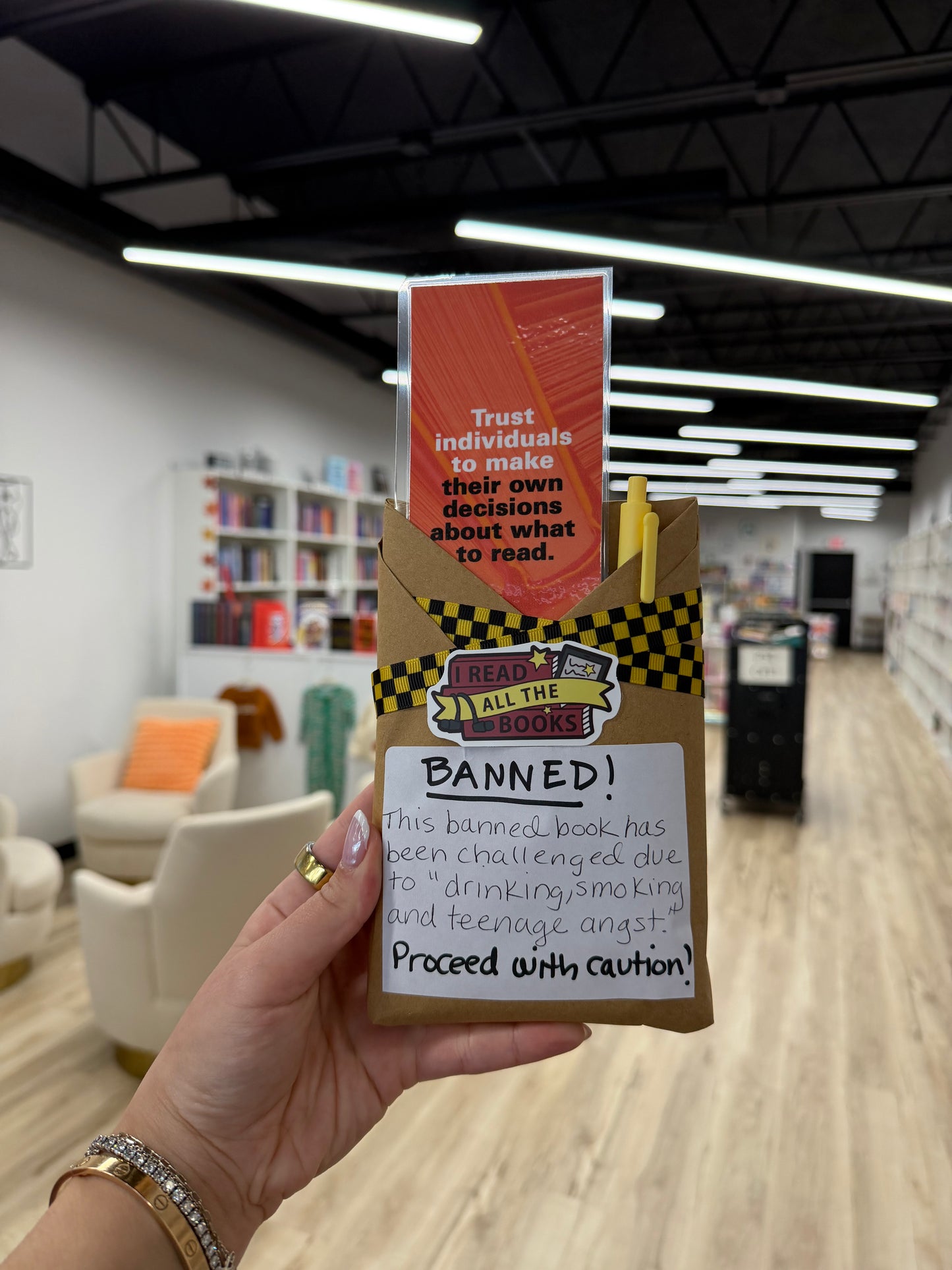 Banned Blind with a Book