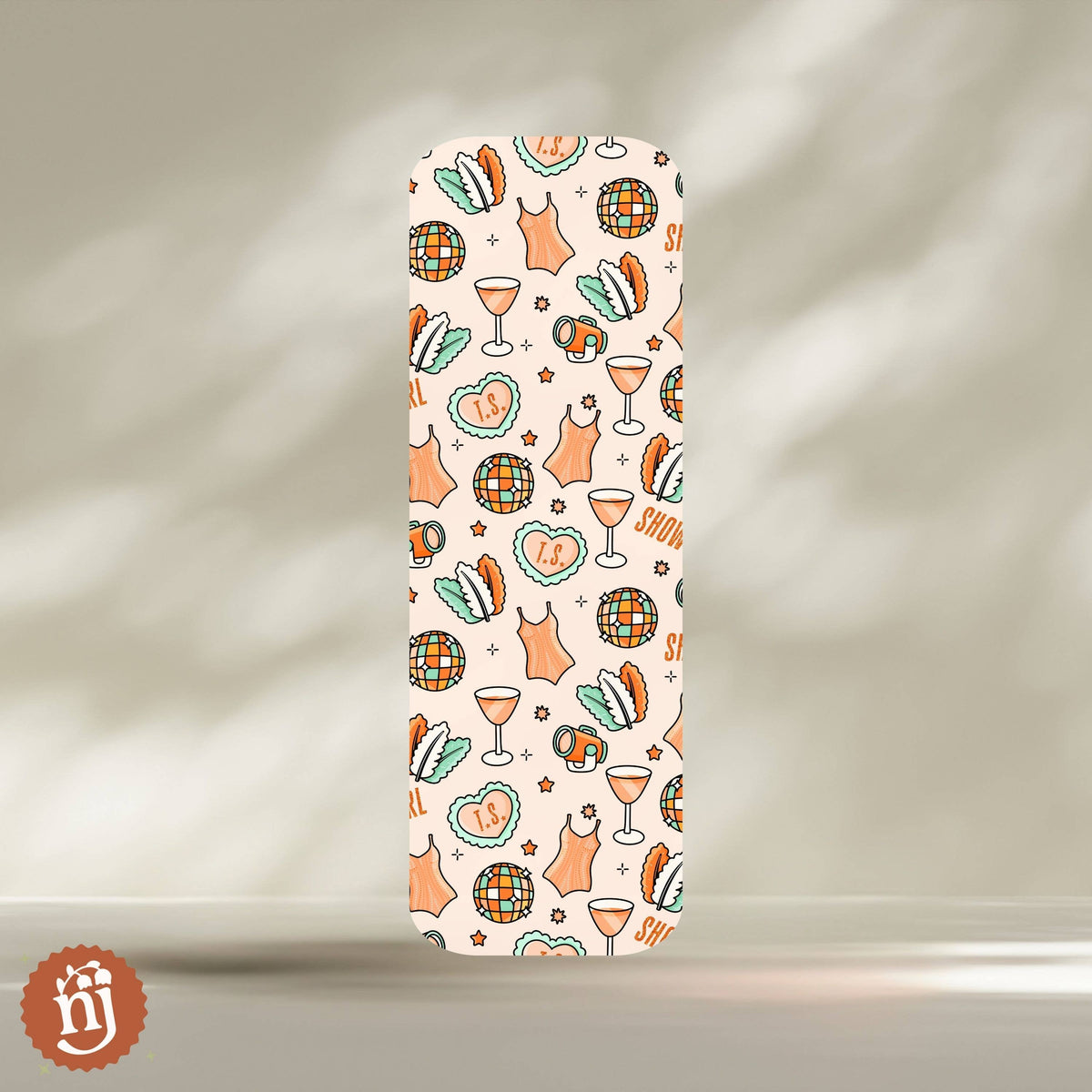 Taylor Inspired Showgirl Era Bookmark Orange