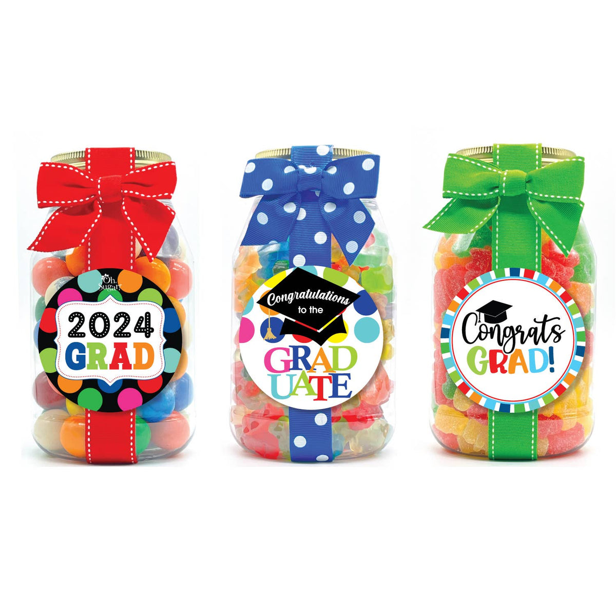 Candy Jars - Graduation Asst - Quart