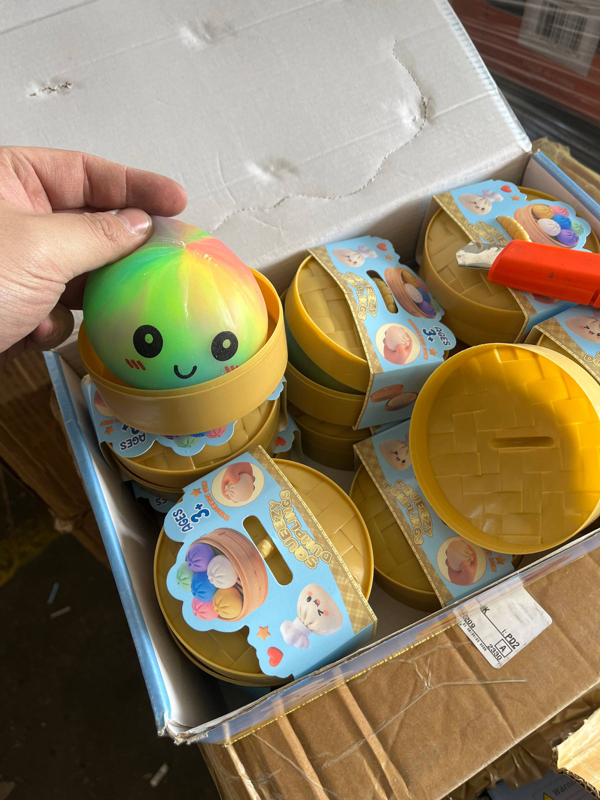 Squishy Rainbow Dumplings Toy; Trending; HOT; Bun