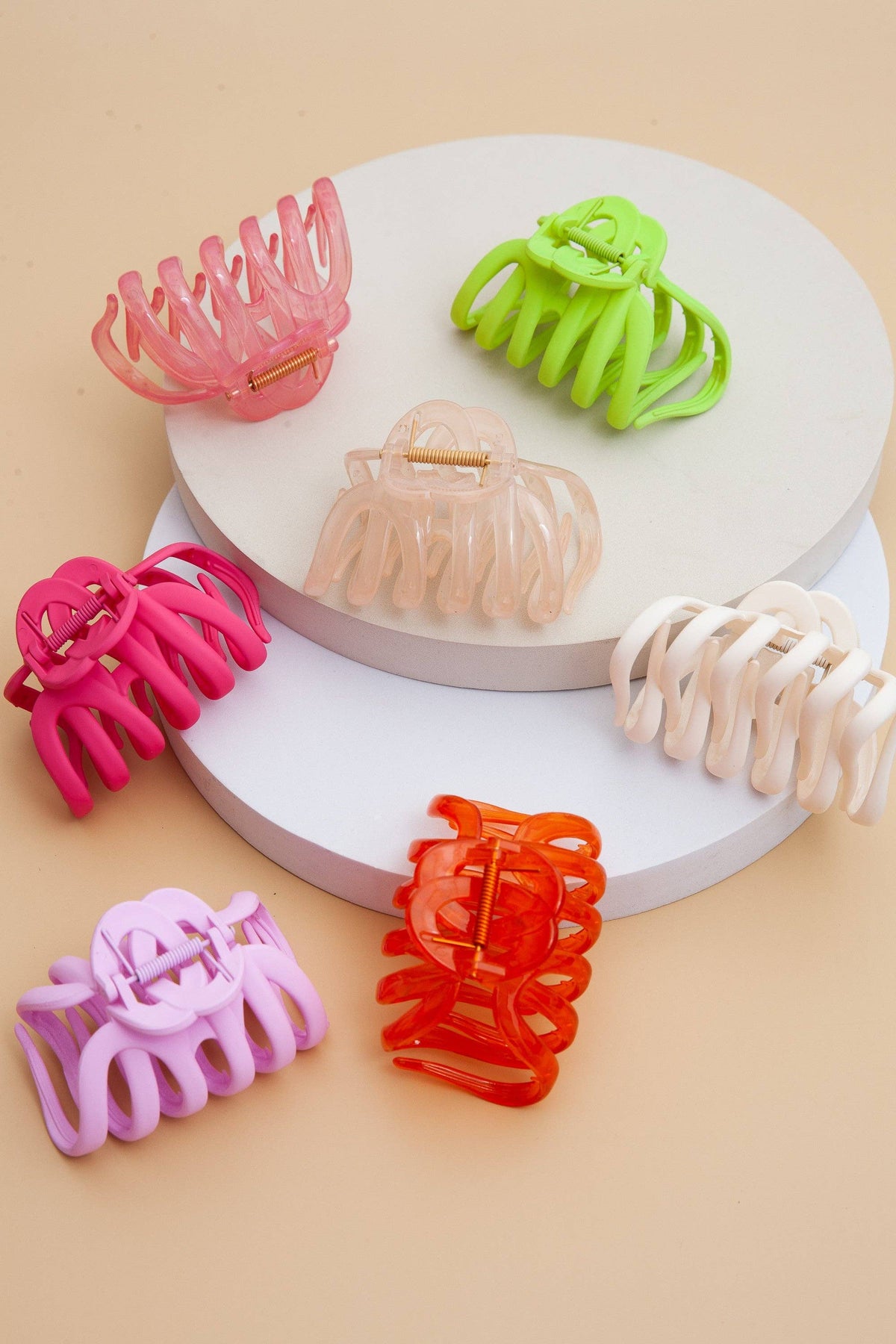 MIX MATTE TRANSLUCENT HAIR CLAW CLIPS | 40H593