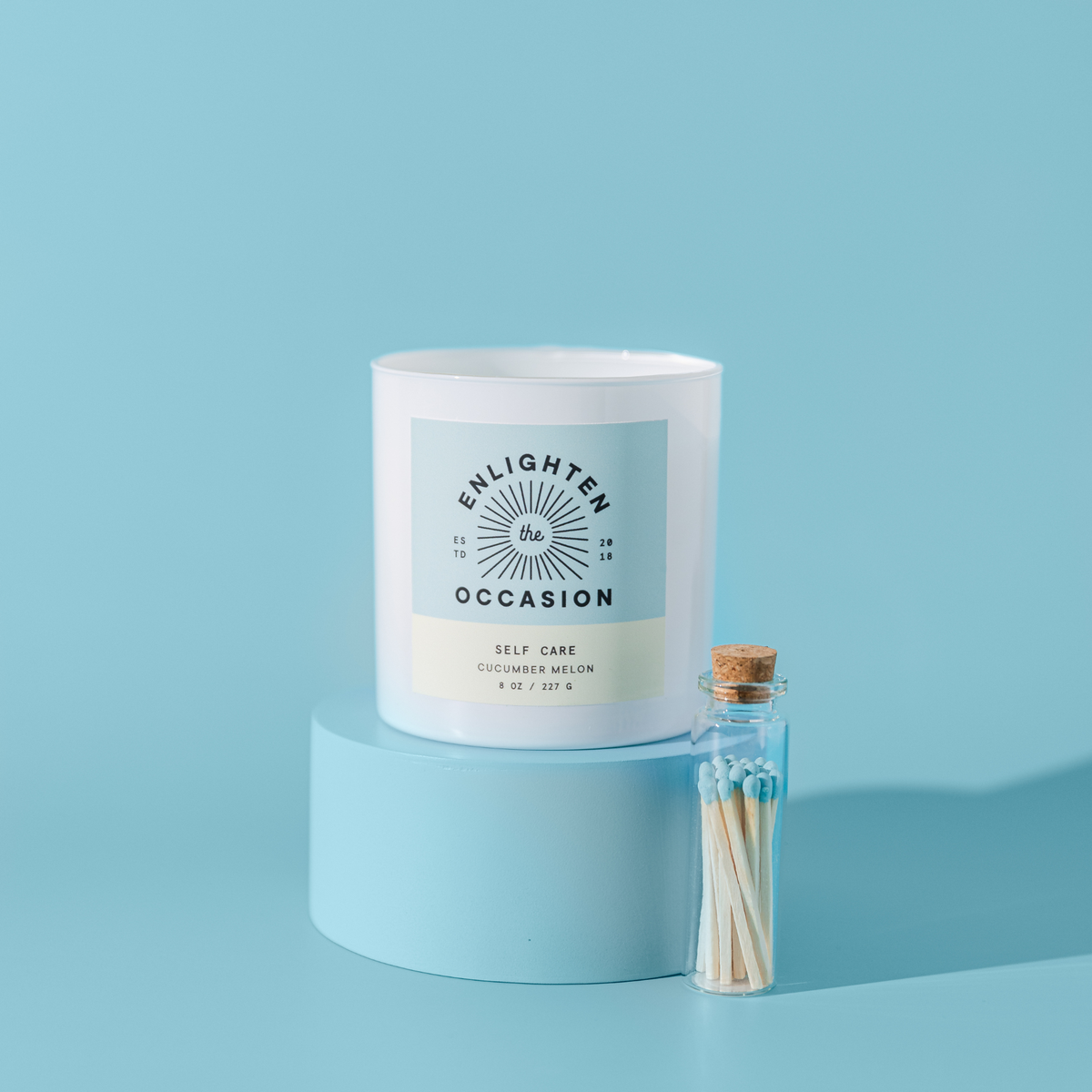 Self Care Candle in White Tumbler