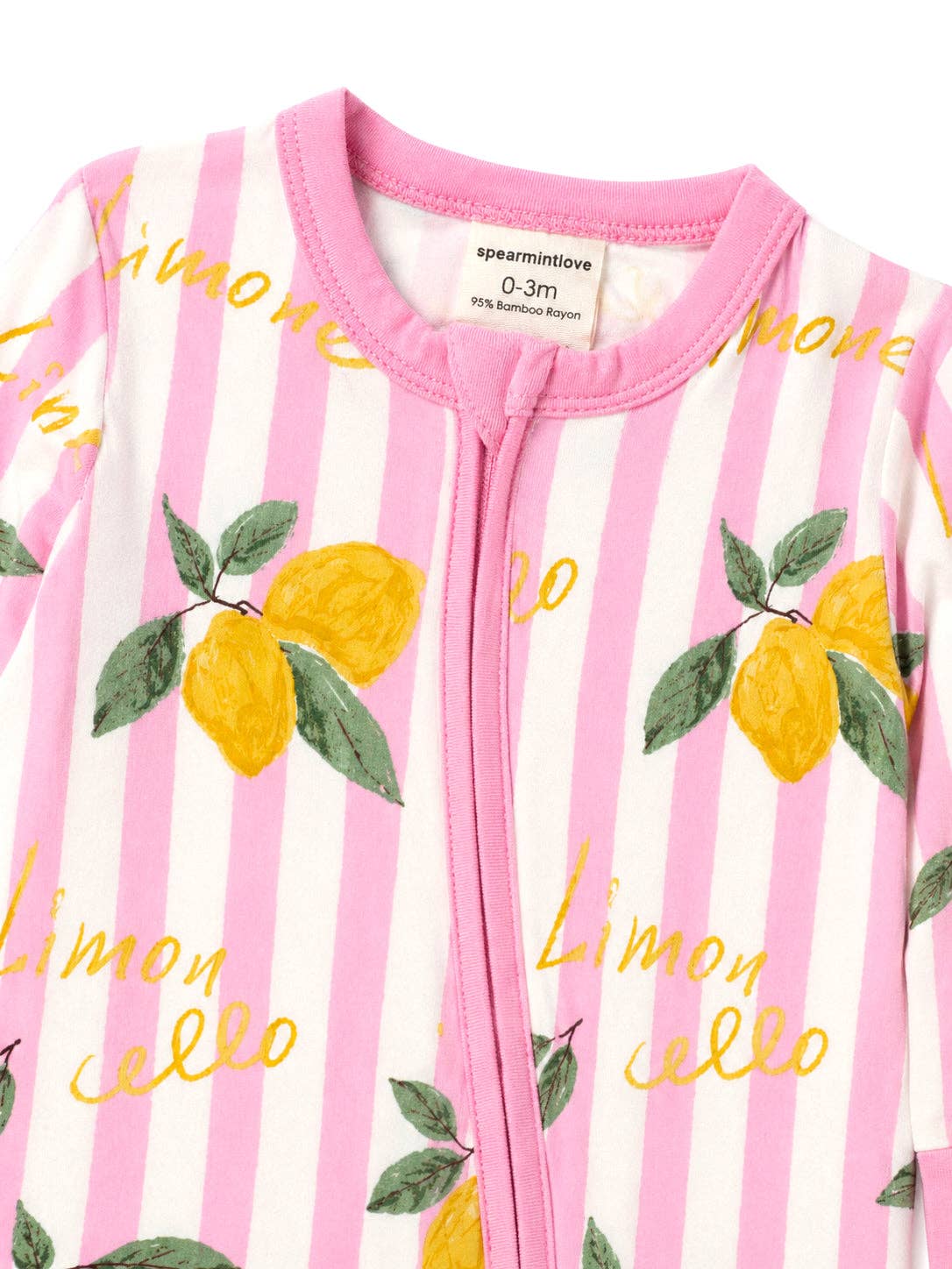 2-Way Zip Romper, Lemon Amore