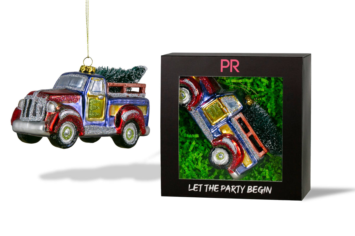 Party Rock | Vintage Truck with Christmas Tree Ornament