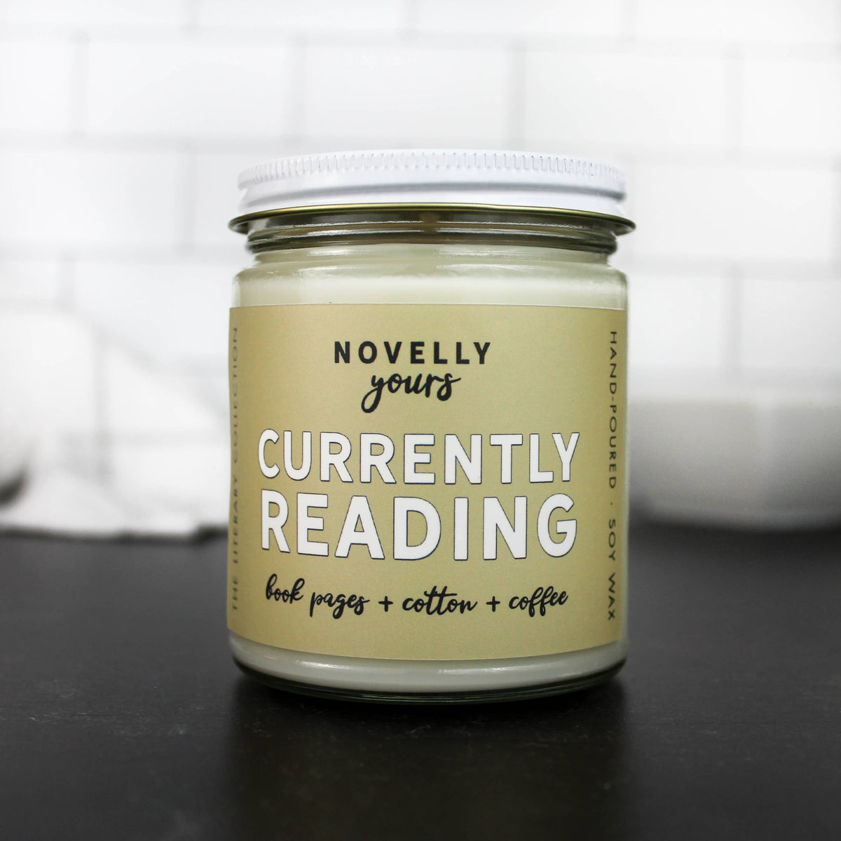 Currently Reading candle | Best-Selling Cozy Book Page scent