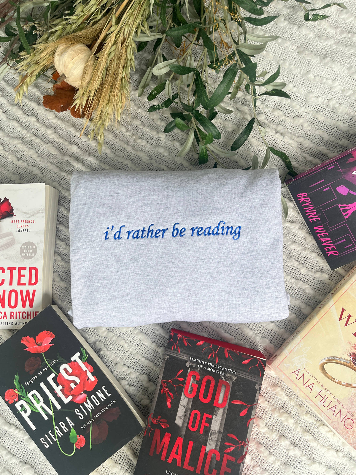 I'd rather be reading Sweatshirt- Faire Exclusive