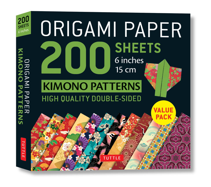 Origami Paper 200 Sheets Kimono Patterns 6 (15 CM): Tuttle Origami Paper: Double-Sided Origami Sheets Printed with 12 Patterns (Instructions for 6 Pro - Ingram