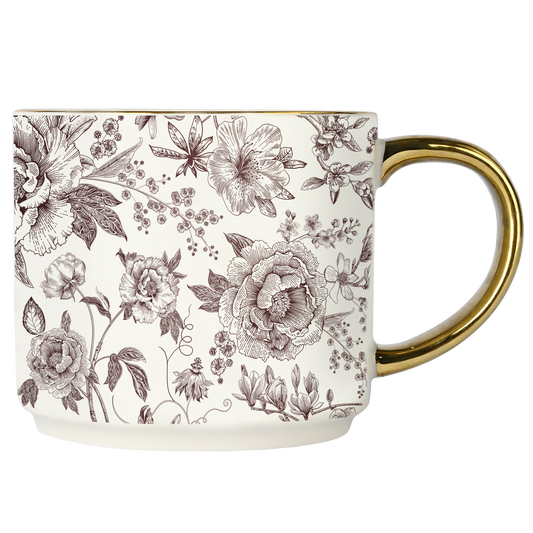 Brown Delft Coffee Mug - Fall Decor & Gifts