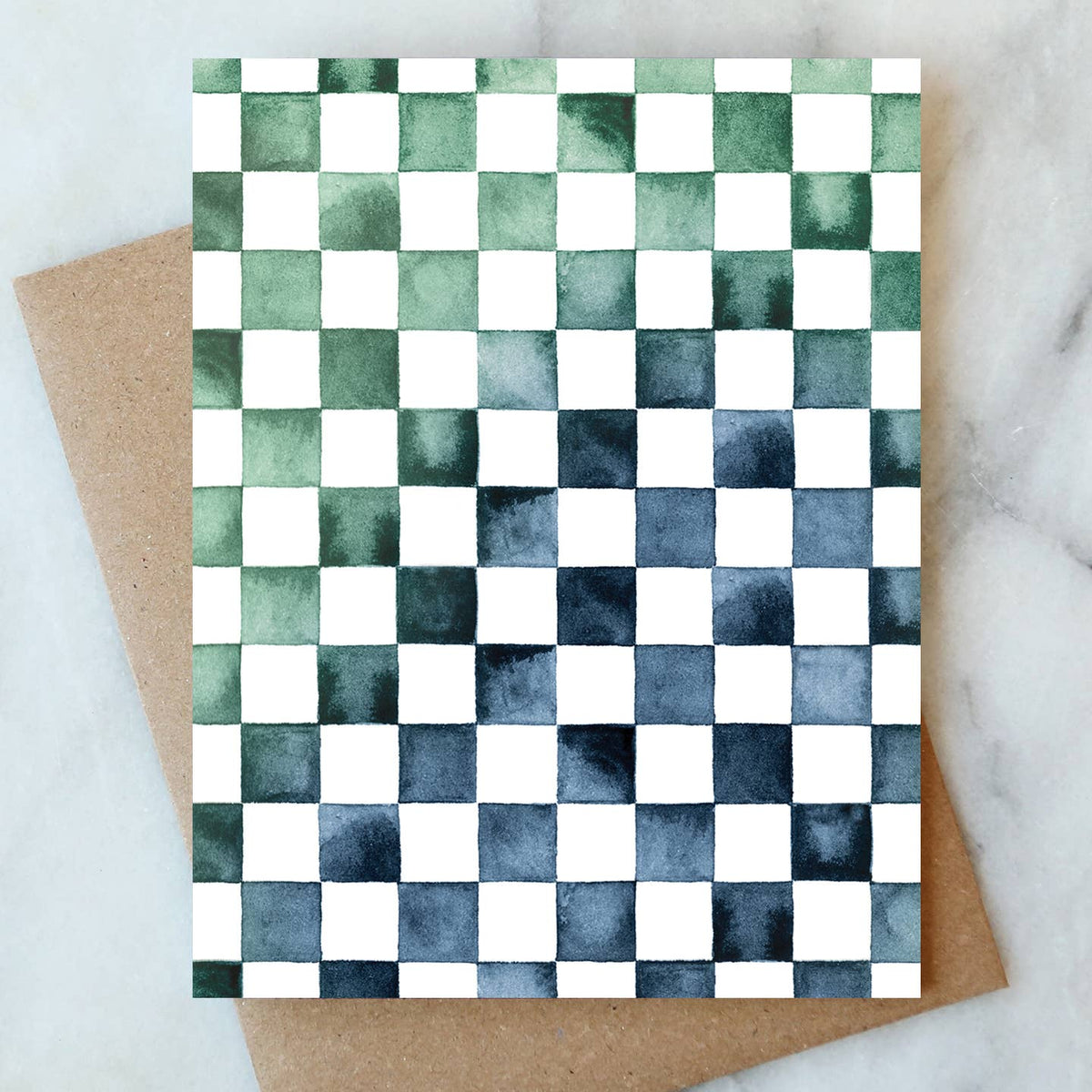 Checkerboard Blank Card