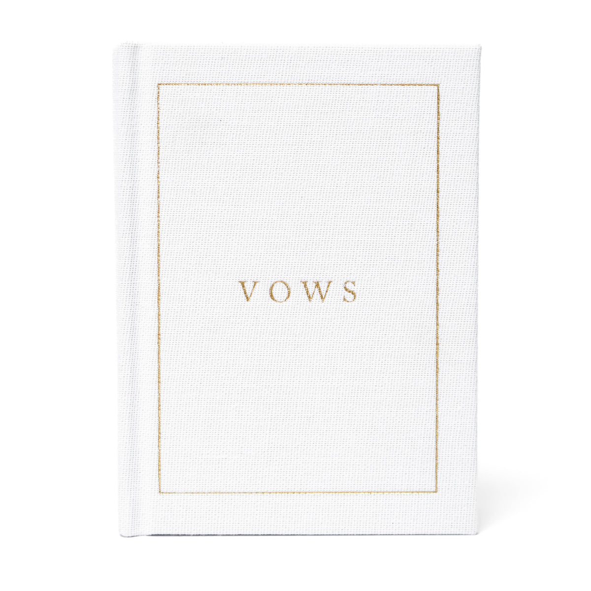 Wedding Vow Books - Wedding Keepsake Book w/Gold Foil Linen