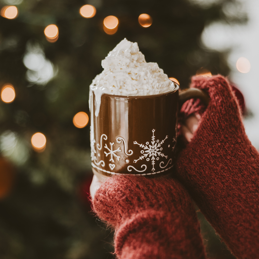 Gingerbread Stoneware Coffee Mug - Christmas Decor