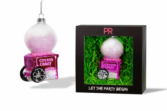 Party Rock | Cotton Candy Machine Glass Ornament