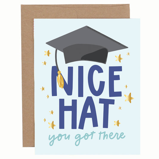 Nice Hat Graduation Greeting Card
