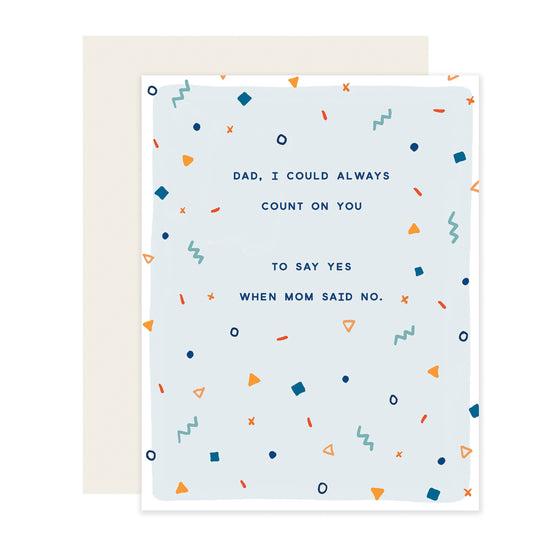 Count On You | Funny Father's Day Card | Father's Day Card
