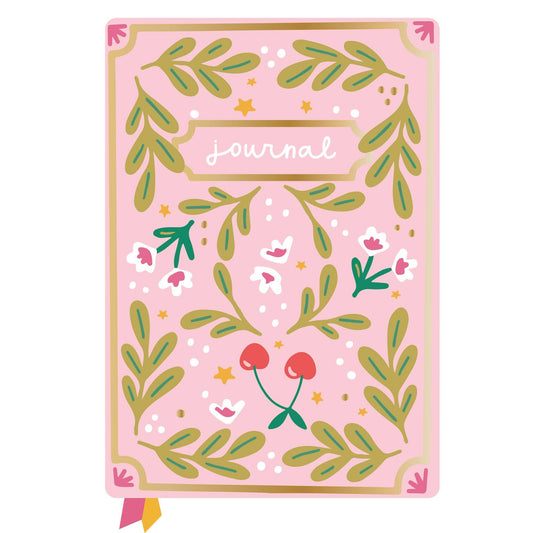 Cherries & Blooms 5x7 Lined Softcover Book Journal