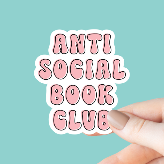Anti-Social Book Club Sticker