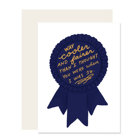 Cooler & Fairer (Blue) | Father's Day Card | Cool Dad Card