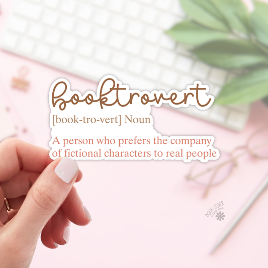 Booktrovert Stickers / Bookish Merch for Book Lover