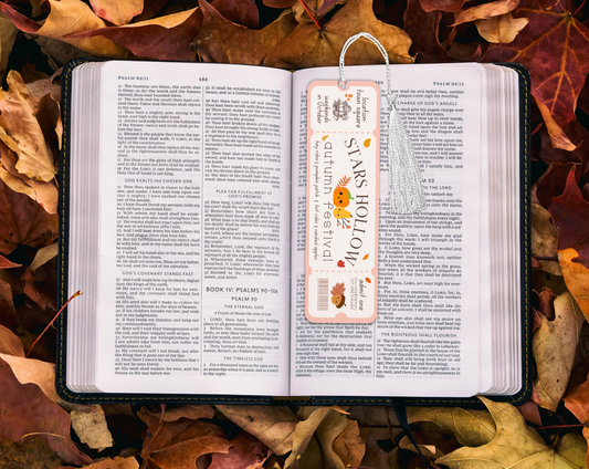 Stars Hollow Autumn Festival Cardstock Bookmark