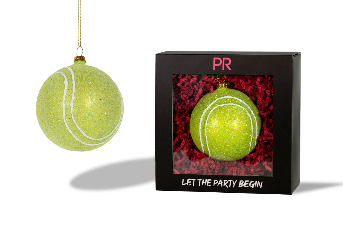 Party Rock | Tennis Ball Glass Ornament