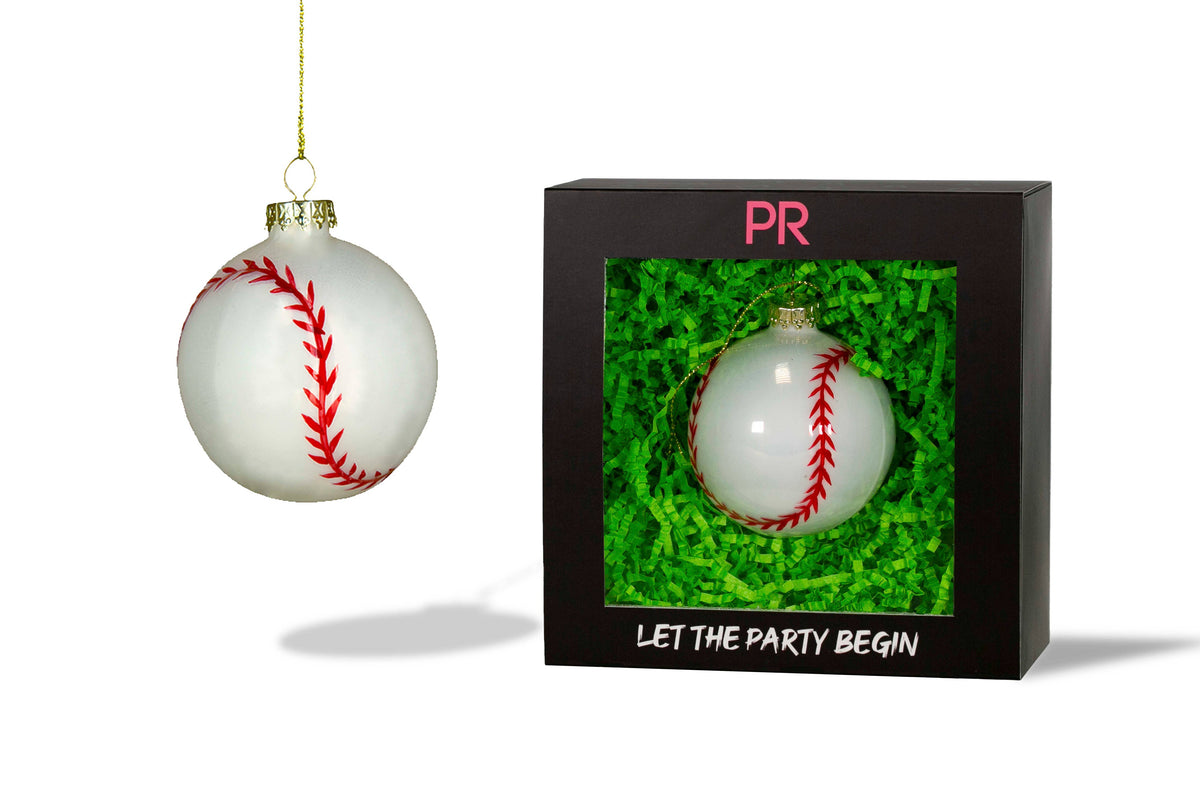 Party Rock | Baseball Glass Ornament