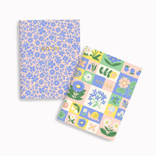 Petal Patchwork + Ditsy Floral | Pocket Notebook Set
