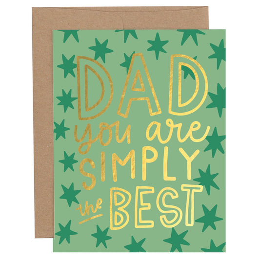 Dad You Are Simply The Best Father's Greeting Card