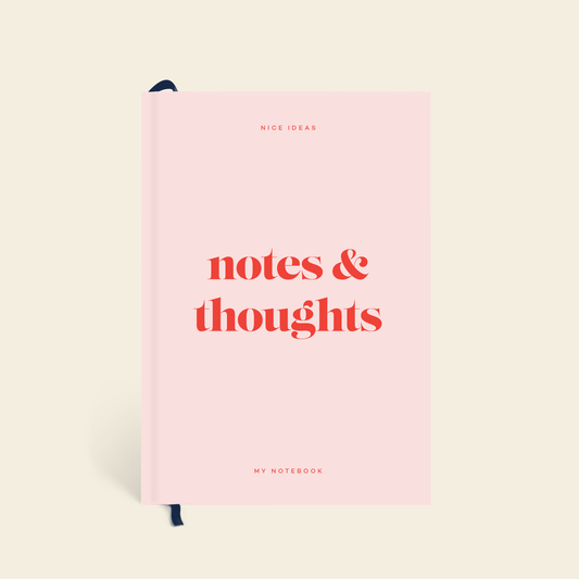 Lined Notebook, A5 Hardcover - Joy