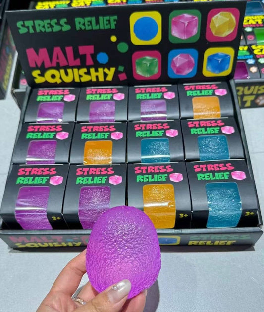 Multicolor Gummy Candy (12pcs) Random Color Stress relief Ball ultra soft stress relief cute slow rising sensory toy handmade kawaii dessert style squishy Desk Decor Gifts for Kids ASMR Fidget Toy