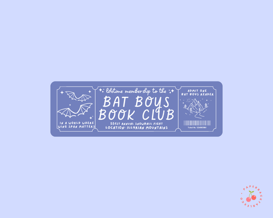 The Bat Boys Book Club - Bookmarks