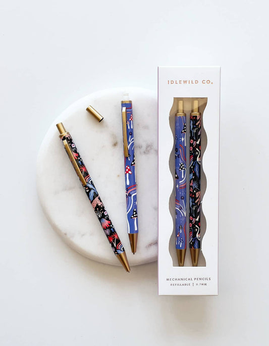 MUSHROOM MENAGERIE MECHANICAL PENCILS