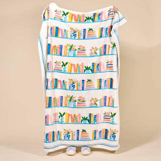 Snuggle Up Plush Blanket–Book Shelfie