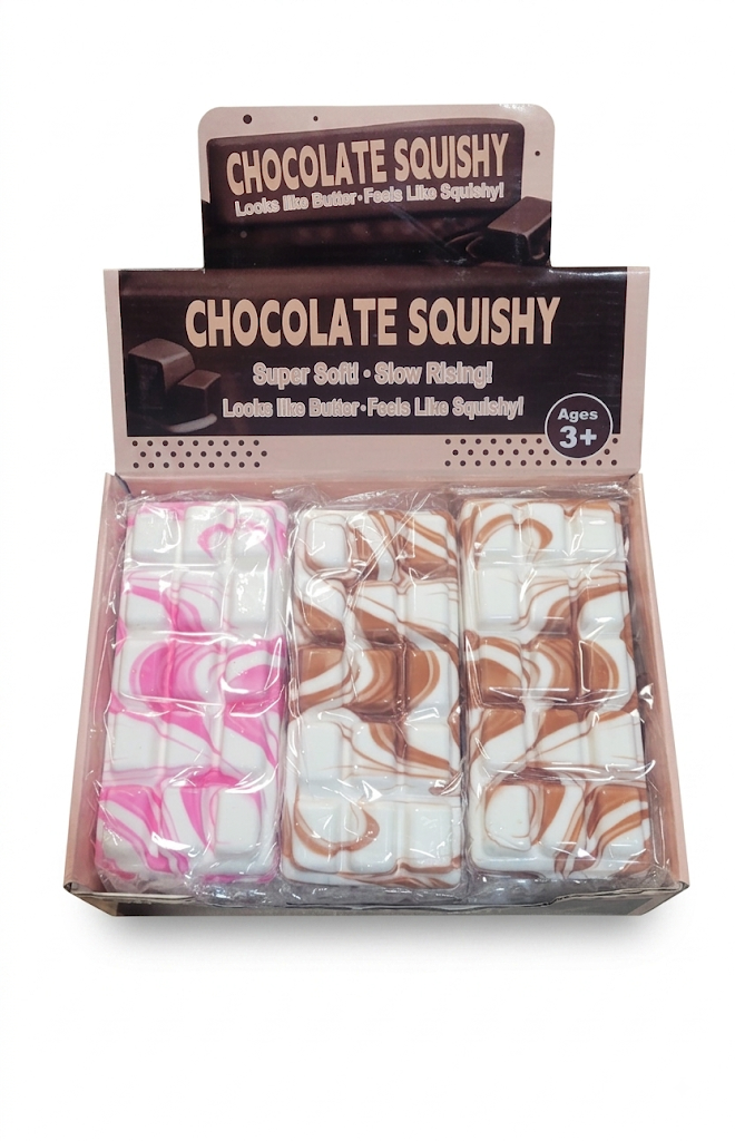Chocolate Squishy Bar – 12ct PDQ Display