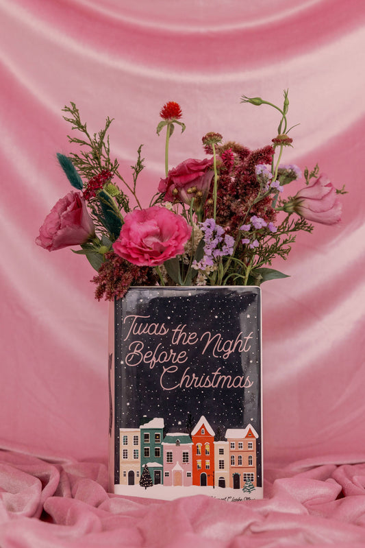 Large Book Vase, Twas the Night Before Christmas