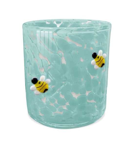 Bee's Knees 12oz Blue Bees Icon Confetti Candle