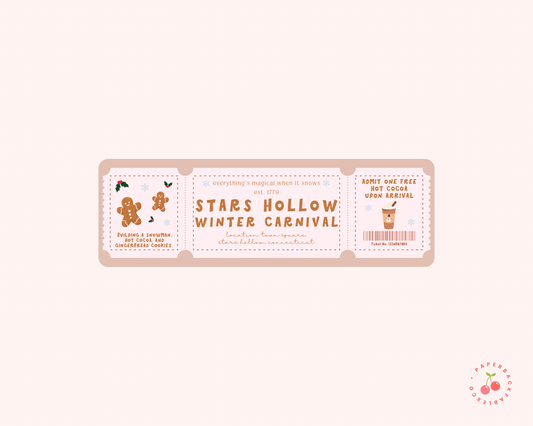 Stars Hollow Winter Carnival - Bookmarks