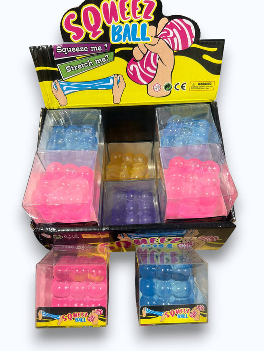 Squeez Ball Bubble Cube- 12 count