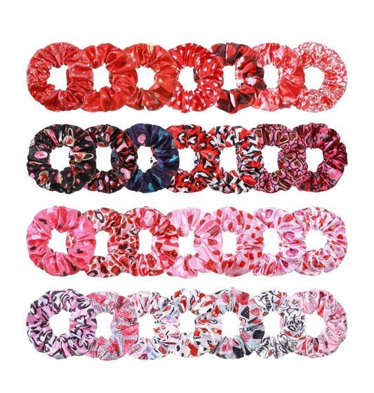 Valentine’s Day 3 inch scrunchies pack of 12