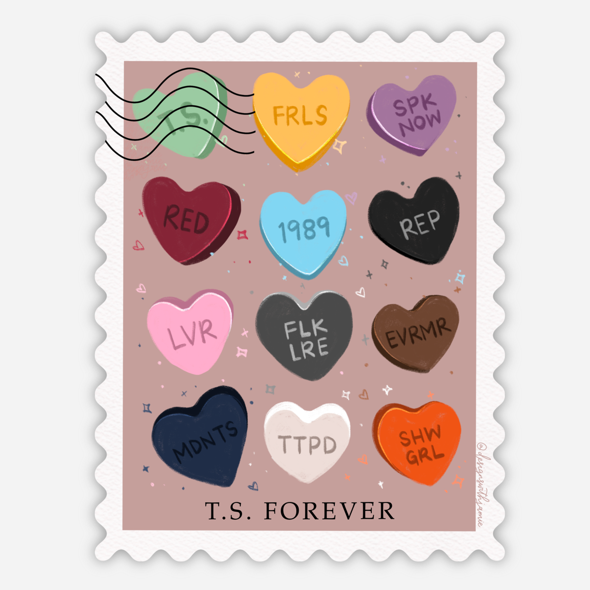 TS Forever Stamp Sticker